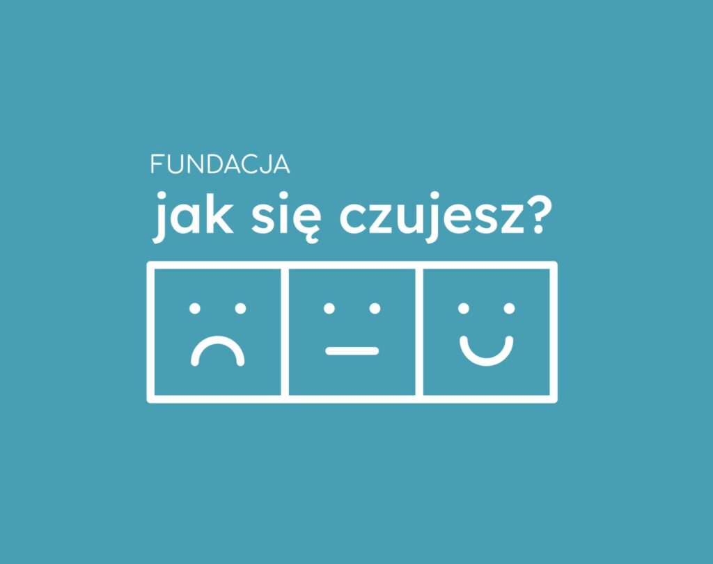 Logo fundacji na jednolitym tle